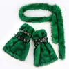 Cubrepiernas Cálido de Otoño e Invierno Tubo Medio Largo Felpa Subcultura Cinturón Cadena Larga de Cintura Estilo Spice Girls Accesorios Estilo Punk