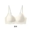 Sujetador invisible para realzar el busto para mujer sin aros, tirantes finos, tiras de gelatina, líquido base, sujetador levanta-busto para pechos pequeños
