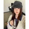 Gorra de Boina Plisada Estilo Retro Japonés Nube para Mujer, Ropa de Abrigo Otoño e Invierno, Estilo Artístico, Boina Adelgazante, Gorra Holgada de Moda