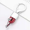 Llavero Coche hardware cuerda tejida metal colgante de alta gama hombres y mujeres pareja Cuero de microfibra resistente al desgaste Accesorios Venta al por mayor
