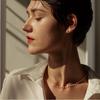 Europeu e Americano Transfronteiriço Retro Novos Acessórios Single-layer Thin Chain Women's Charm Jóias Simples Pérola Nu Colar de Corrente