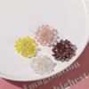 Elegante horquilla de pelo con cuentas tejidas a mano con flores de cristal personalizadas de Corea del Sur, accesorios para el cabello, pendientes, material femenino al por mayor