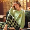 Pijama nuevo de manga larga para mujer primavera, otoño e invierno caricatura lindo rojo en línea se puede usar fuera del traje lote de fábrica de una generación de cabello