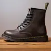 1460 popular clássico 8 furos Botas Martin sapatos masculinos DR botas de cano alto para casal couro britânico casual retrô macacão botas