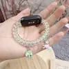 Correa de Reloj Estilo Cable de Teléfono Blanco Brillante de Alta Apariencia Adecuada para Pulseras Xiaomi Mi Band 8/9Nfcpro y Huawei 8/9/10