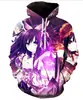Nuevo Sudadera Trendy para Hombre Otoño e Invierno con Estampado de Gato Impresión Digital 3D Sudadera con Capucha Deportiva Casual