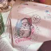 Tarjeta de felicitación navideña de piel de vaca retro, tarjeta de regalo de Navidad, linda tarjeta plegable de dibujos animados, tarjeta con mensaje de bendición con sobre