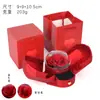 Caja de Flores de San Valentín de Alta Gama, Flor de Rosa Individual, Caja de Regalo de Doble Apertura, Alas de Ángel, Tamaño Pequeño, Flor Eterna, Sensación de Alta Gama