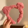 Faixa de Cabelo de Pelúcia para Lavar o Rosto e Maquiagem, Orelhas de Gato e Urso Fofas de Desenho Animado, Acessórios de Cabelo Femininos de Desenho Animado com Estampa de Leopardo, Novos Acessórios de Cabeça