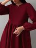 Wildberries Ruso Más Vendido 2026 Vestido de Primavera con Cuello en V y Mangas Abullonadas Moda para Mujer Falda Línea A Venta al por Mayor