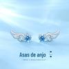 Asas de anjo asas 2021 nova moda brincos de prata esterlina feminina simples pequeno estilo frio presente de aniversário