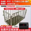 Balanza Electrónica de Piso Inalámbrica Zhengfeng para Pesar Cerdos y Ganado con Valla, Balanza de Piso Pequeña 1-3 Toneladas 2t Balanza Bluetooth