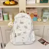 Mochila Escolar Tie-Dye Degradê Estilo Japonês e Coreano Design de Nicho Alto Valor Grande Capacidade Mochila Feminina Mochila para Viagem Lazer