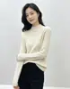 Suéter de Punto Texturizado Andi Velvet Otoño/Invierno Nuevo, Suéter de Cuello Alto Parcial para Mujer, Prenda Base con Detalle de Cadena, Suéter de Punto para Mujer