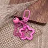 Chaveiro Personalizado de Estrela de Cinco Pontas em Acrílico Chaveiro de Sino Fofo para Mochila Acessórios Pingente Venda por Atacado
