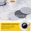 Posavasos de Cuerda de Algodón para Cocina del Hogar, Manteles Individuales Multicolores Opcionales, Hilo de Algodón, Base Simple para Tazones, Aislante Térmico, Absorbente, Base para Café