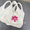 Bolsa de punto nueva para viajes de primavera y verano, bolsa de hombro con patrón de nicho de tortuga, bolsa tejida hueca para mujer de vacaciones en la playa del mar