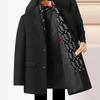 Abrigo de Lana para Hombre Otoño e Invierno Nuevo Estilo Bufanda Algodón Engrosado Lana Cortavientos para Hombre Abrigo de Lana de Longitud Media para Hombre