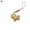 Llavero Chapado en Oro con un Pequeño Colgante de Caballo Dorado, un Regalo Souvenir para Colección de Transmisiones en Vivo y Regalos de Check-In