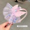 Accesorios para el Cabello de Princesa de Hielo y Nieve para Niños Lindo para Niña Pequeña Alas Tridimensionales Pinza para el Cabello con Falda de Gasa Pinza para el Cabello para Presionar el Cabello del Bebé