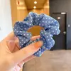 Goma para el pelo con estampado de leopardo marrón para otoño e invierno para mujer, scrunchie elegante y sofisticado para peinados de moño