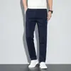 Pantalones Casuales de Hombre Primavera/Verano 2026 Algodón Pierna Recta Versátil Sueltos Elásticos Ligeros de Negocios Casuales Pantalones Largos para Hombre