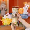 Globo de papel de aluminio con tema del Conejo de la Luna Festival de Medio Otoño Taza de té de leche Funda para muñeca Globo Pulsera Festival de Globos Evento de tienda Regalo pequeño