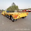 El Fabricante de Origen Suministra Semirremolques de Plataforma Baja con 4 Ejes, Remolques de Plataforma Baja Desmontables y Semirremolques