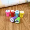 Maestros recompensa enseñanza fomenta sello inglés caricatura niños plástico PVC juguete sello papelería coreana