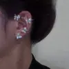 Aretes de Mariposa Plateados Sin Perforación