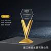 Nuevo Trofeo de Cristal Impresión 3D Material Nuevo Creativo Medalla Hecha a Medida Impresión a Color Reunión Anual Corporativa Premio de Reconocimiento Destacado