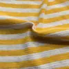 Tecido Malha Waffle Listrada 100% Algodão Pull-Up Fio Tintureiro Costela Cruzada Moletom Infantil Camiseta Calça de Manga Comprida Vestido