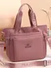 Bolsa de ombro de tecido Oxford de nylon de grande capacidade, versátil para o trajeto diário, leve e adequada para o uso diário; pode ser carregada na mão ou usada como bolsa transversal; ideal para o trabalho ou como uma bolsa de compras