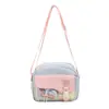 Bolsa de Ombro Cartoon de Alto Acabamento, Casual e Fofa para Meninas, Bolsa Versátil para Estudantes, Bolsa Transversal Leve e Estilosa para Mulheres