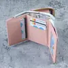 Carteira Feminina Transfronteiriça com Zíper e Fecho 70% de Desconto Estilo Curto Multifuncional Bolsa de Mão Fashion com Múltiplos Porta-Cartões Porta-Cartões Clutch