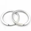 Llavero de Acero Inoxidable 304 Anillo Plano Pulido Anillo Plano Ferretería para Llaveros Llavero Accesorios para Joyería DIY Venta al por Mayor