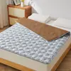 Fabricante directo de colchonetas y colchones de enfriamiento de doble cara para uso tanto en invierno como en verano, colchoneta de ratán helado de verano, protector de colchón delgado plegable para una persona