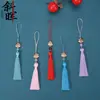 Danza del león, tendencia nacional, borla estilo Suzhou, poliéster con cuentas, estilo chino antiguo, marcapáginas Hanfu, bolsita, accesorios DIY para bolsos y cajas, venta directa