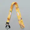 Cordón para Teléfono Móvil Lindo Dibujo Animado Colgante para Cuello Trenzado Plano Ancho con Portatarjetas Insignia Transferencia Térmica Mickey Daisy
