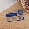Portatarjetas de plástico PVC personalizado de alta gama transparente con orificio para colgar tipo avión, tarjeta colgante de plástico PET con forma especial impresa con logotipo