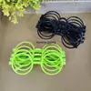 Óculos sem lentes de plástico Acessórios de Halloween Brinquedos pequenos para crianças Óculos decorativos DIY 2 cores 13 * 5CM