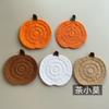Posavasos de Calabaza de Halloween Amazon Transfronterizo Hecho a Mano Crochet de Lana Manteles Individuales Tejido Protector contra Quemaduras Posavasos para Tazas Festival