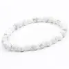 Pulsera de Cristal Natural, Simple de un Solo Círculo con Cuentas Redondas Joyería Transfronteriza, Joyería Estilo Pareja de Ágata Roja, Pulseras de Cristal para la Mano