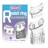 Anillo de Diente de Lobo de Cristal de Moda para Burlas y Provocaciones, Herramienta Erótica Sm, Anillo de Control de Eyaculación Masculina de Larga Duración, Productos para Adultos