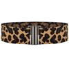 Moda Coreana Combinable Cinturón Delgado Elástico Decorativo para Vestido de Mujer Estampado de Leopardo Cinturón Pequeño Trendy