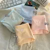 Calzones de algodón puro para niñas, sencillos, con entrepierna extendida, de dibujos animados lindos, de cintura media