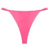 Suministro Exclusivo Transfronterizo de Panties Sexys Finos Sin Costuras de Tiro Bajo para Mujer, Ropa Interior Deportiva Cómoda, Transpirable y de Secado Rápido de Seda de Hielo de Una Pieza