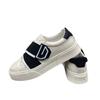 Sapatos Masculinos 2024 Primavera e Verão Novo Estilo Respirável e Versátil Estudante Tênis de Solado Grosso Sapatos Casuais de Uma Perna Tênis de Velcro