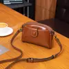Bolso de Mujer de Cuero Suave Nuevo 2024 Bolso de Teléfono Móvil para Mujer Moda Retro Tendencia Bolso de Hombro Cruzado Multifuncional Práctico