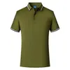 Camisa polo de algodón antibacterial 5A de verano de alta calidad para ropa de trabajo, logo bordado personalizado, cuello de solapa, manga corta, overol a rayas para hombre
